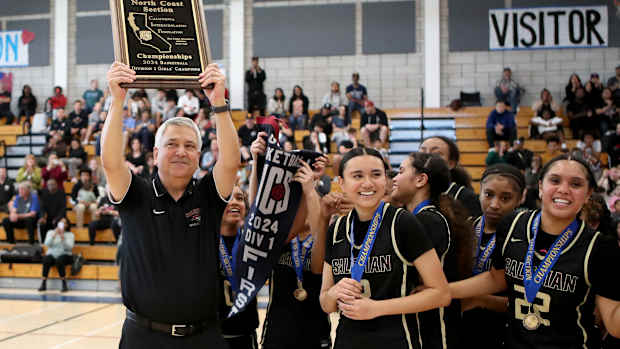 Salesian girls basketball 56, California 48 NCS D1 championship by Dennis Lee 2-24-24022420241